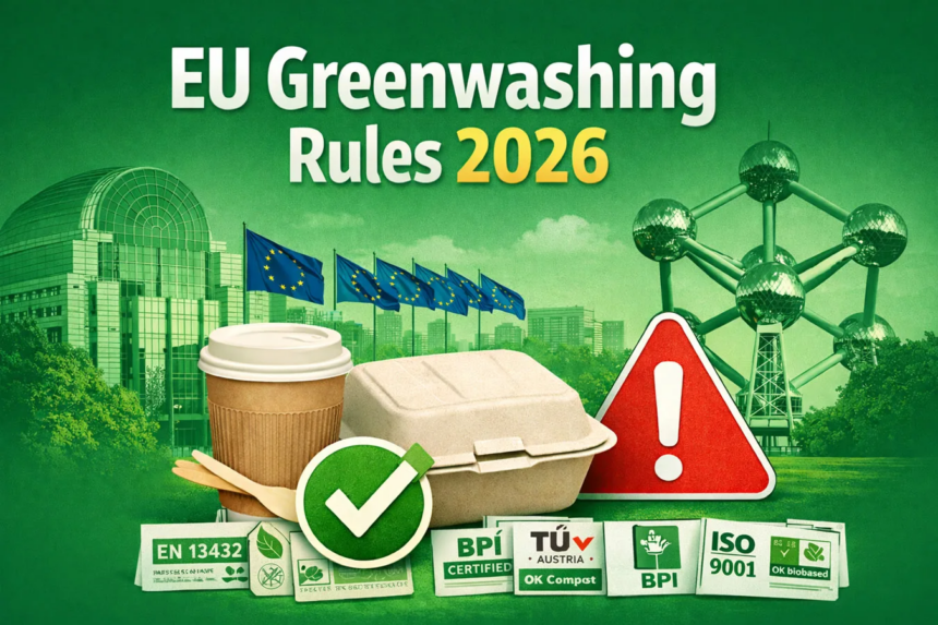 eu greenwashing rules 2026 food packaging compliance